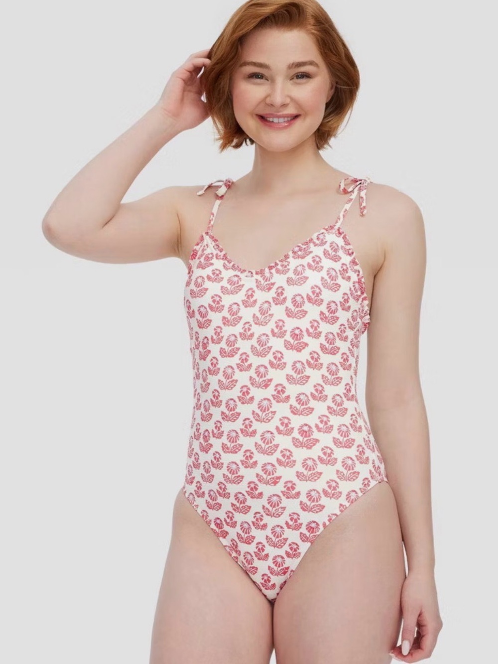 Roller Rabbit x Target Women's Floral Tie-Shoulder One Piece Swimsuit